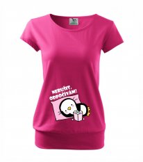 těhotenské tričko - spinkající tučňáček - holčička - povidlo