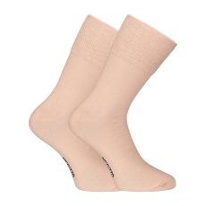 3PACK ponožky Nedeto vysoké medic béžové (3PMV003)
