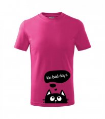 Dětské tričko - CAT - No bad days