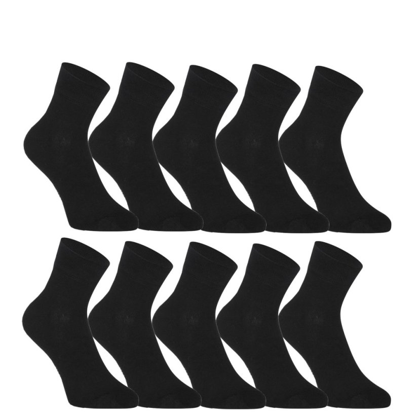 10PACK ponožky Styx kotníkové bambusové černé (10HBK960) - Velikost: M