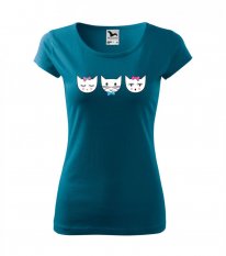 Dámske tričko - Tri biele mačiatka