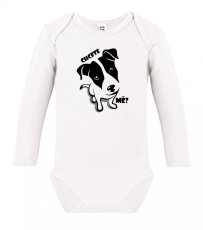 Dětské body s dlouhým rukávem - Pes - Chcete mě