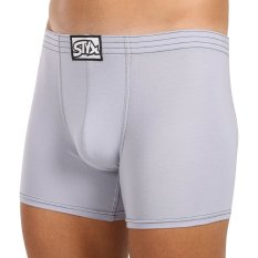 Pánské boxerky Styx long klasická guma světle šedé (F1067)