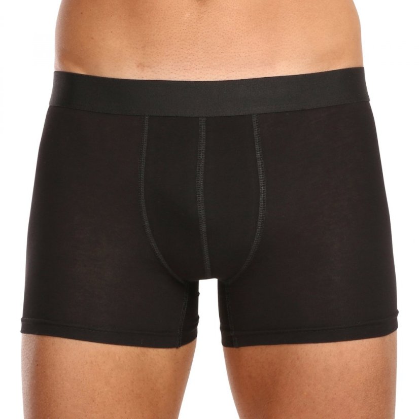 3PACK pánské boxerky Nedeto nadrozměr černé (3NBX001) 6XL