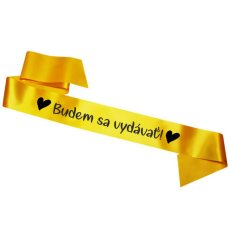 Svadobná šerpa - Budem sa vydávať!