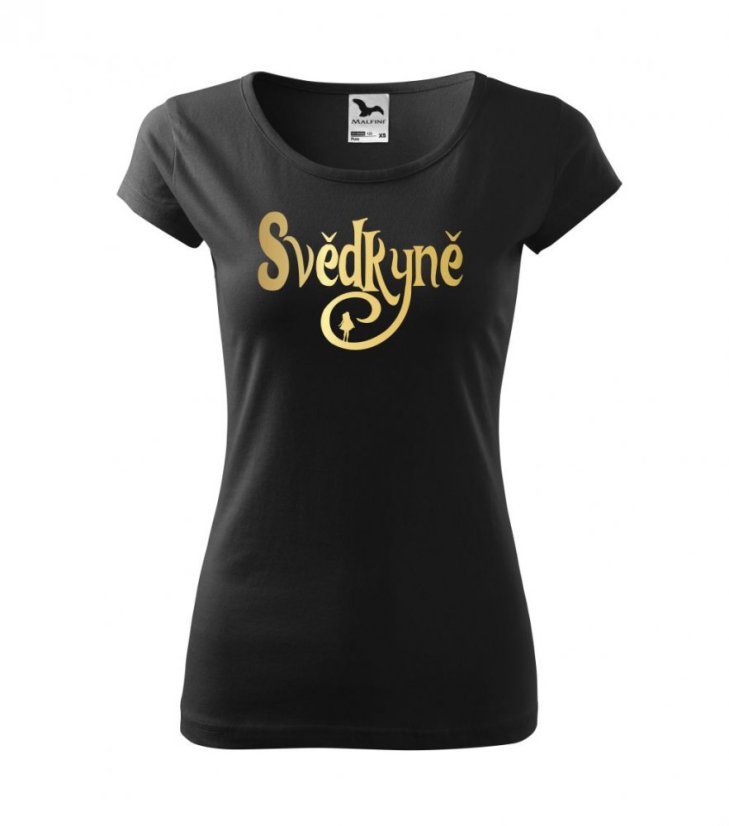 svatební tričko - silueta - svědkyně - Povidlo