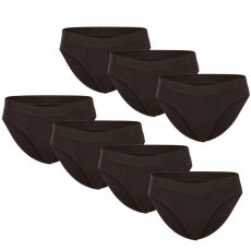 7PACK pánské slipy Nedeto černé (7NDTS001) XL