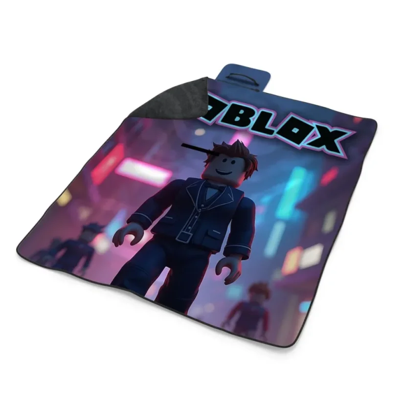 Plážová deka ROBLOX Neonové město: 200x140 cm