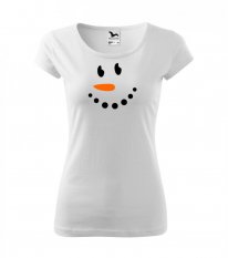 tričko s vánočním motivem - sněhulák - Povidlo