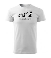 Svadobné tričko - Mačka - Tím ženícha