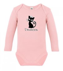Dětské body s dlouhým rukávem - Kočka - Družička