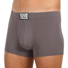 Pánské boxerky Styx klasická guma tmavě šedé (Q1063)