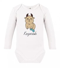 Dětské body s dlouhým rukávem - Kozoroh - 22.12. - 20.1.