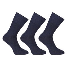 3PACK ponožky Nedeto vysoké medic modré (3PMV002)