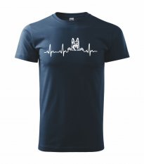 Pánske tričko - Psíčkari - EKG Vlčiak