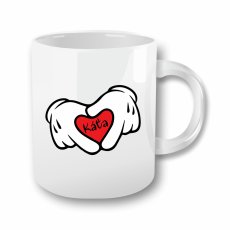 Hrnek pro zamilované - Srdíčko ruce