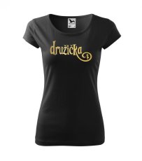 svatební tričko - silueta - družička - Povidlo svatební tričko - silueta - družička - Povidlo