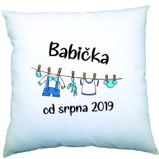 Polštářek - babička od... chlapeček