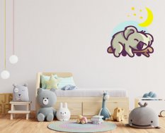 Dětské samolepky na zeď - Spící koala