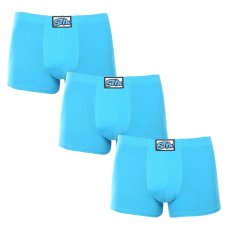 3PACK pánské boxerky Styx klasická guma světle modré (3Q1169)