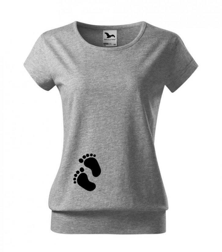 vtipná těhotenská trička - nožičky - povidlo