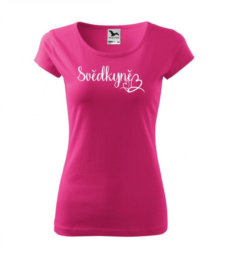 Svatební tričko - SRDÍČKA - Svědkyně Svatební tričko - SRDÍČKA - Svědkyně