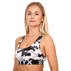 Dámská podprsenka Styx sport art maskáč (IP1457)