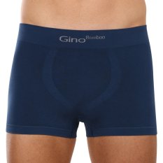 Pánské boxerky Gino bezešvé bambusové petrol (53004)