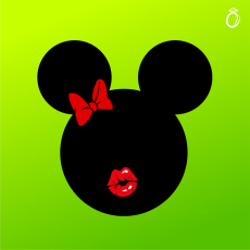 Nažehlovací motiv - Mouse (dámské)