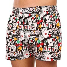 Pánské trenky Styx art klasická guma nadrozměr casino (E1553)