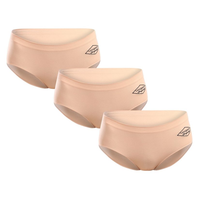 3PACK dámské kalhotky Lee Cooper béžové (PO41174) - Velikost: XL