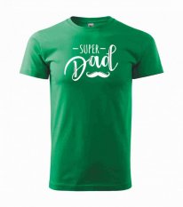 Pánské tričko - Knírek - Super dad - Povidlo
