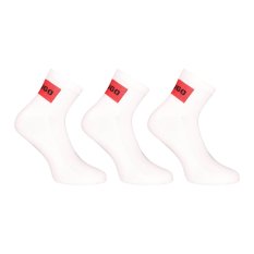3PACK ponožky HUGO bílé (50541597 100)