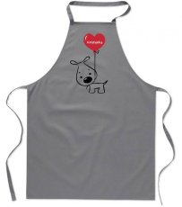 Zástěra - Štěňátko se srdíčkem