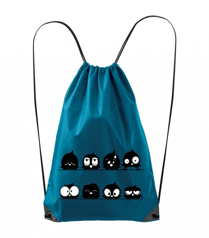 textilní batoh - veselí ptáčci - Povidlo textilní batoh - veselí ptáčci - Povidlo