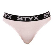 Dámská tanga Styx sportovní guma bílá (IT1061)
