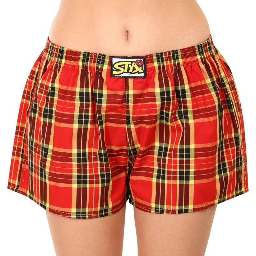 3PACK dámské trenky Styx klasická guma vícebarevné (3K10469)