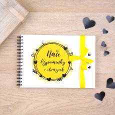 Fotoalbum pro páry - Naše vzpomínky v obrazech - žlutá