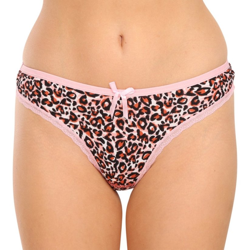 3PACK dámská tanga Fine woman vícebarevná (808-B) - Velikost: M