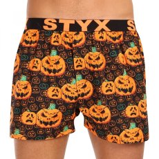 Pánské trenky Styx art sportovní guma Halloween dýně (B1755)