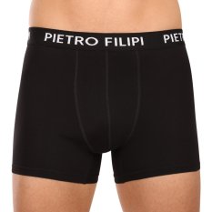 3PACK pánské boxerky Pietro Filipi černé (3BCL002)