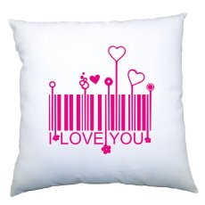 Polštářek pro zamilované - Kód I love you