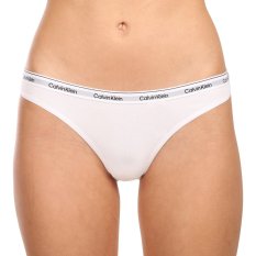 3PACK dámská tanga Calvin Klein bílá (QD5209E-100)