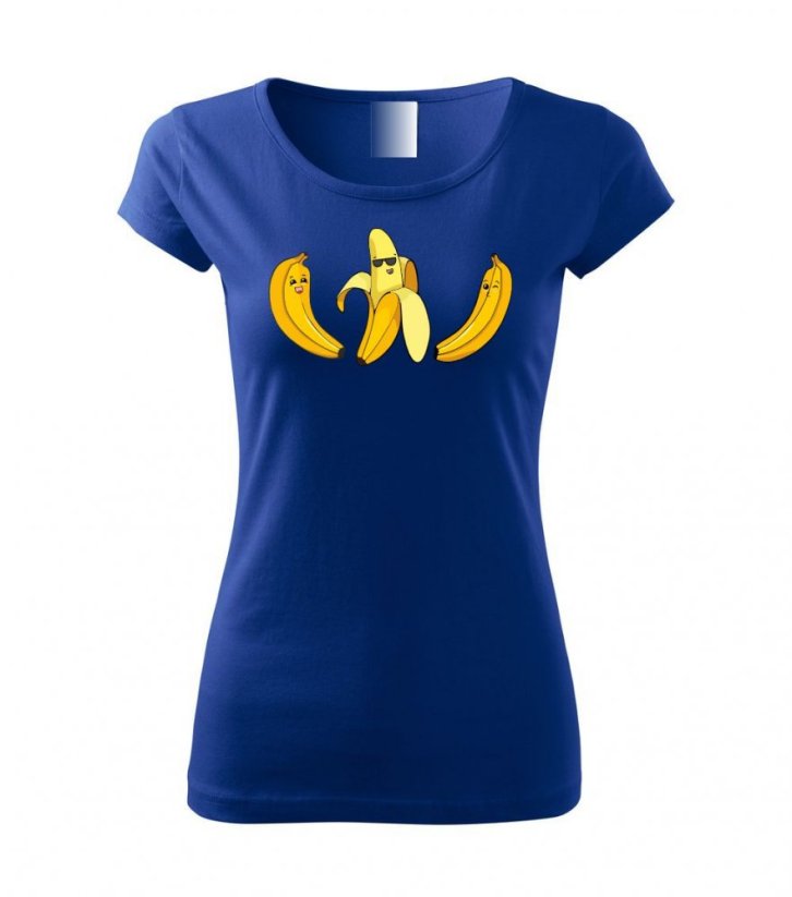 Dámské tričko - Banán - Barva: Kralovská modrá