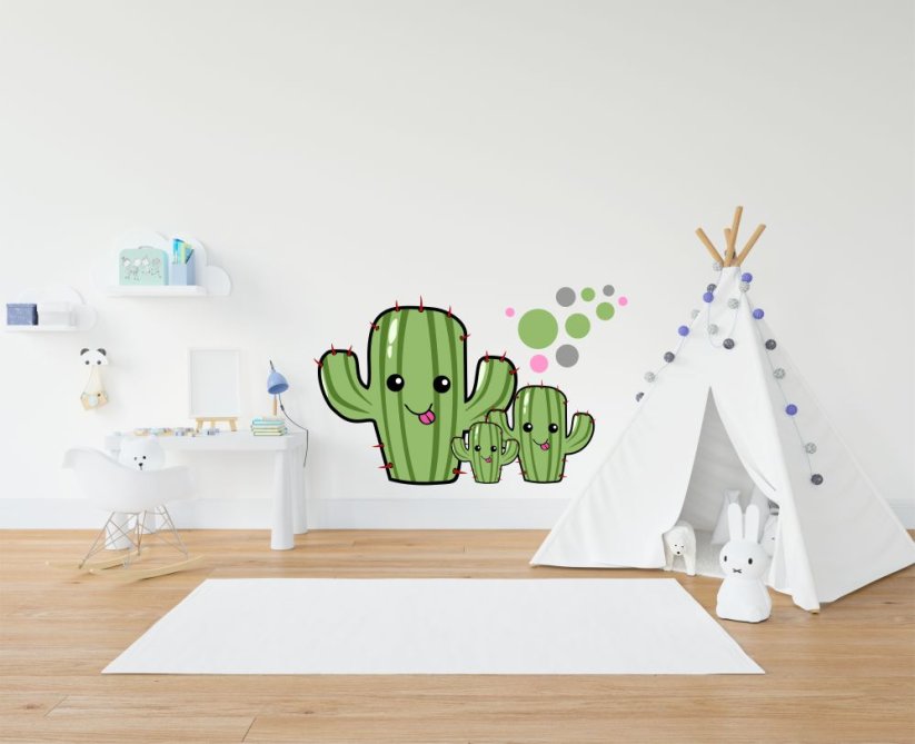 Samolepka na stenu - Kaktus