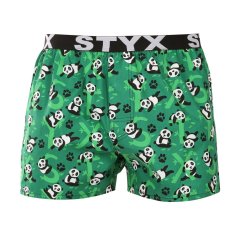 Pánské trenky Styx art sportovní guma pandy (B1852)