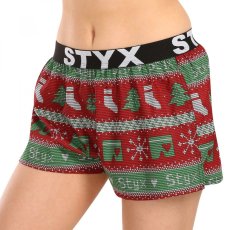 Dámské trenky Styx art sportovní guma Vánoce pletené (T1658)