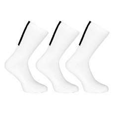 3PACK ponožky Pietro Filipi sportovní vysoké bílé (3POB3)