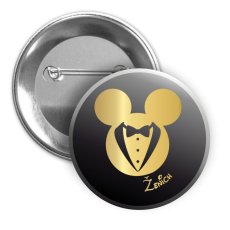 Svatební placka - MOUSE 2 - Ženich