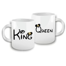 Hrnčeky pre páry - Mouse - King & queen